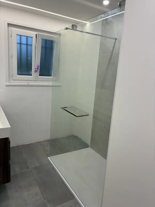 Pose paroi de douche