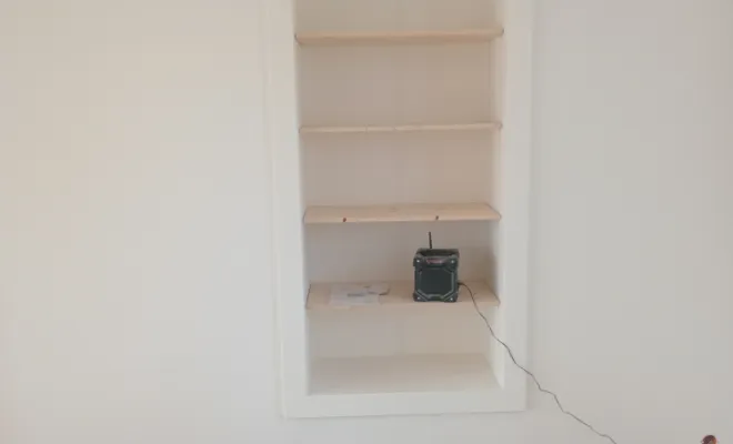 réalisation de meuble encastré pour bibliothèque