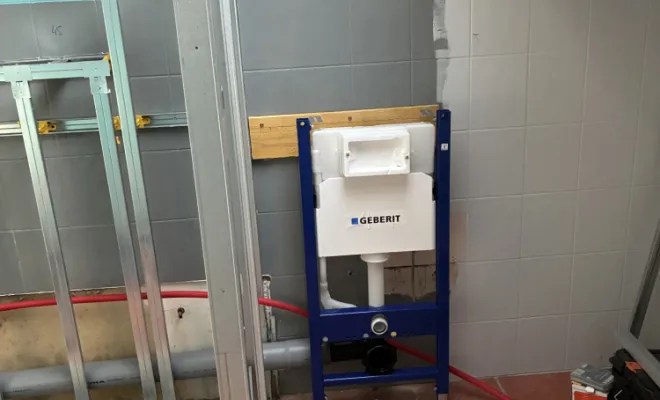 Bati support Geberit Autoporté + cuvette + plaque de déclenchement