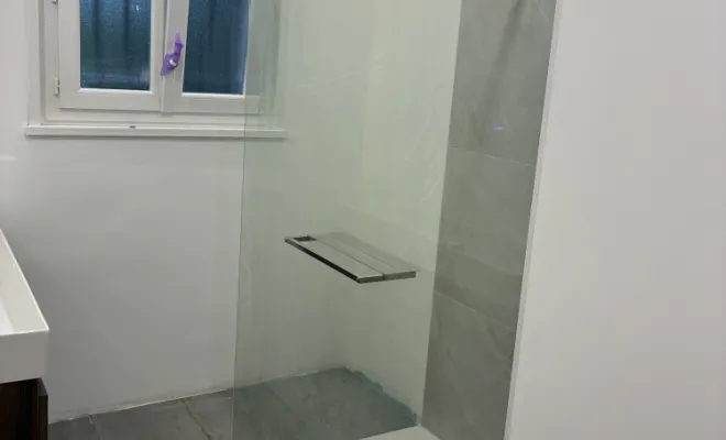 Pose paroi de douche